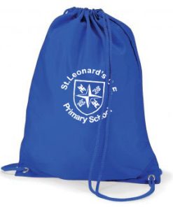 St. Leonards P.E. royal blue gymsac - QD17