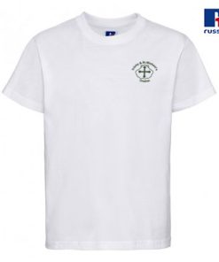 Trinity & St. Michael's White PE T-Shirt (180B)
