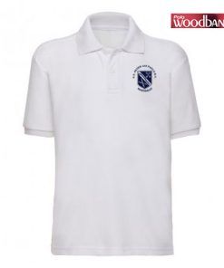 SS Peter & Paul's White Polo Shirt (Woodbank)