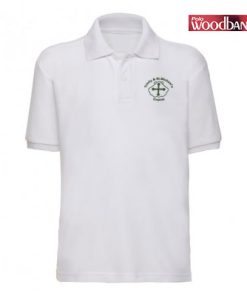 Trinity & St. Michael's White Polo Shirt (Woodbank)